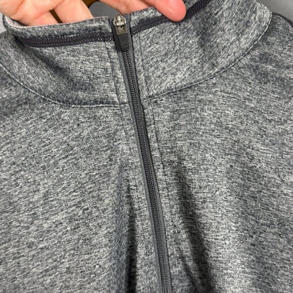 Prana Talon Jacket Grey Mens Size Medium Long Sleeve Mock Neck Running Quick Dry - Picture 9 of 16